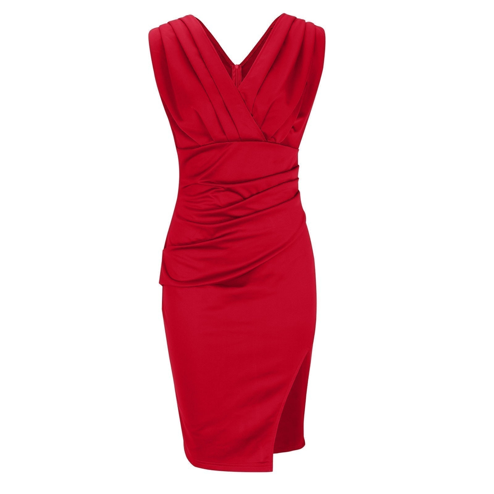 Sleeveless Wrap Fitted Dress for Women