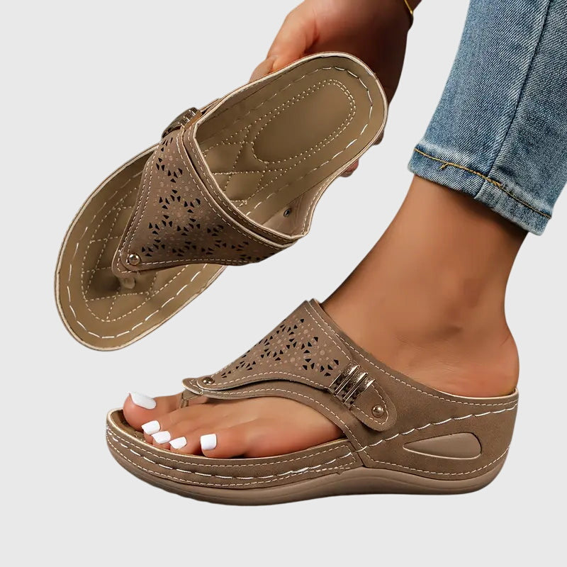Open Toe Platform Thong Sandals for Women
