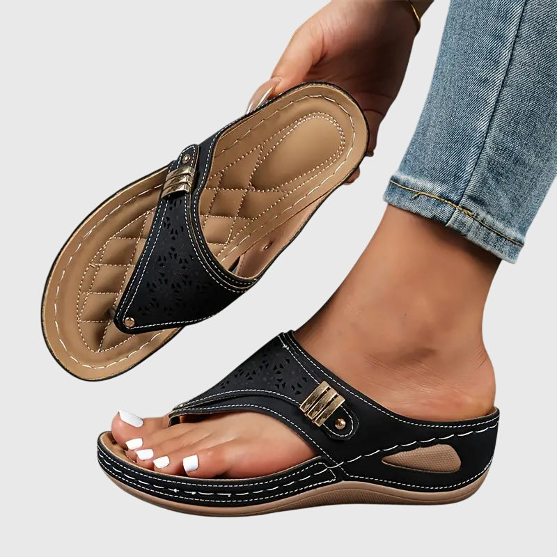 Open Toe Platform Thong Sandals for Women