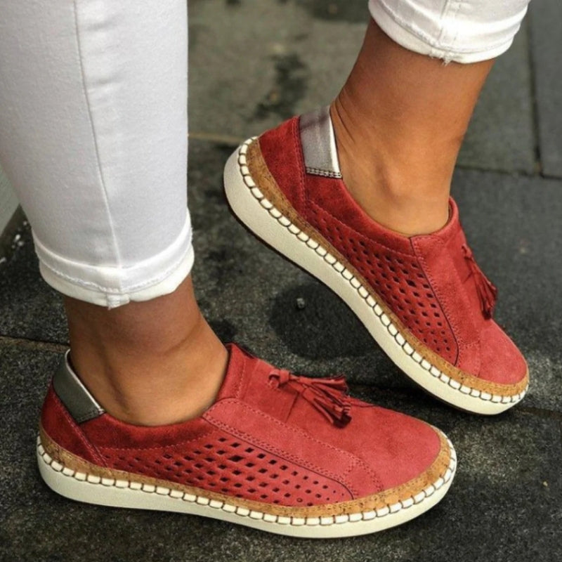 Perforated Slip-On Loafers for Women