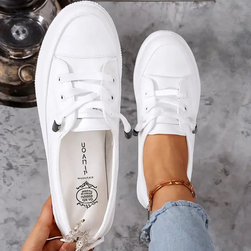 Lace-Up Canvas Sneakers for Women