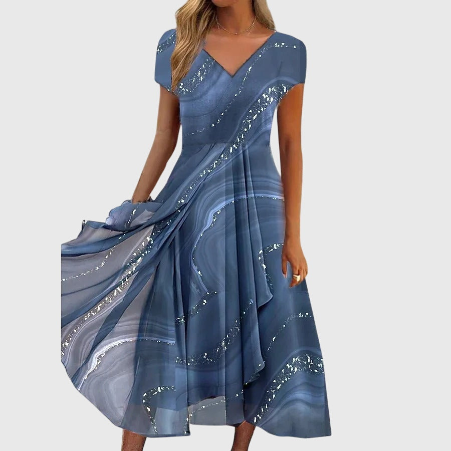 Sequin Flowing Midi Dress for Women
