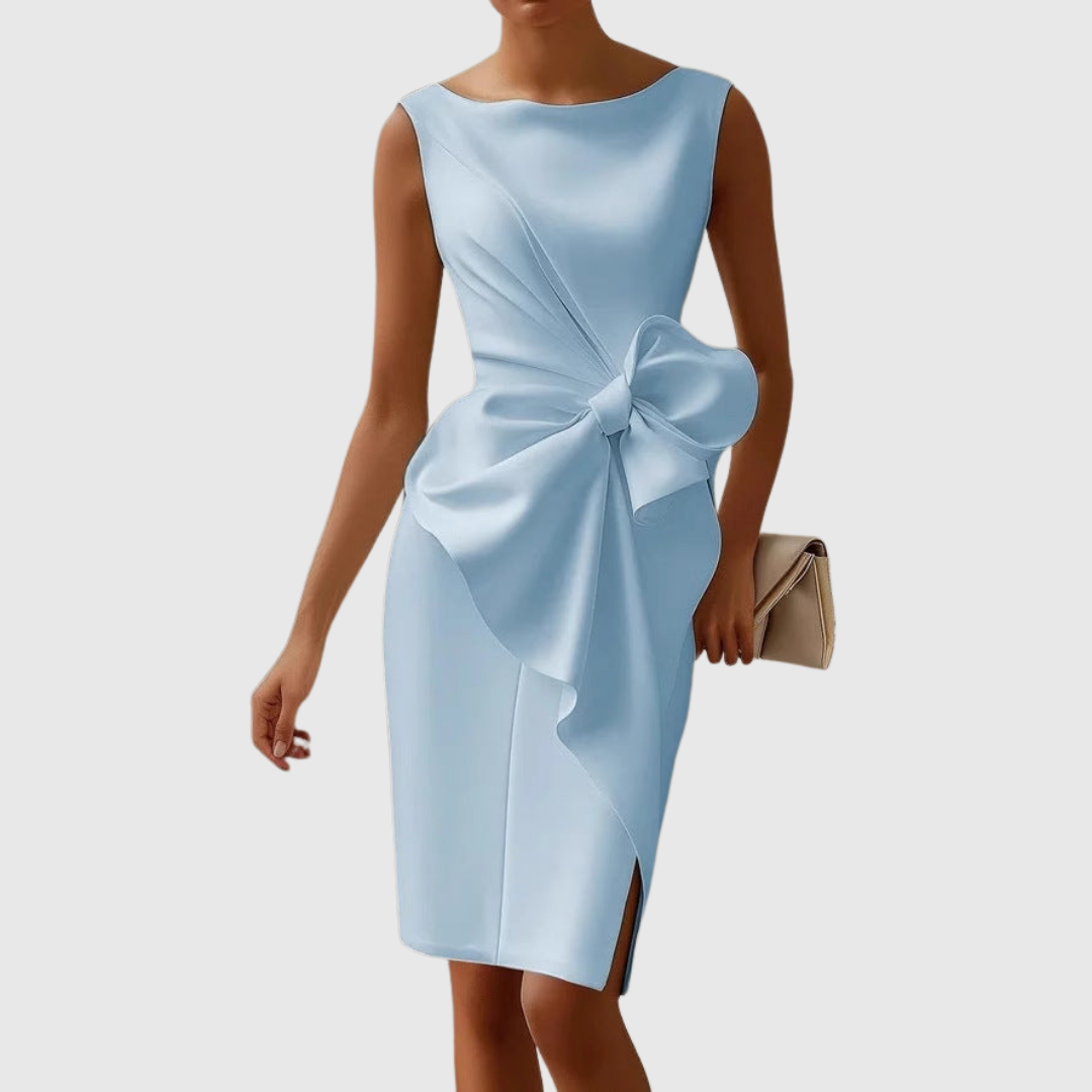 Sleeveless Wrap Midi Dress for Women