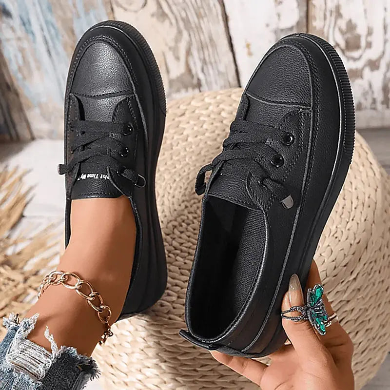 Lace-Up Canvas Sneakers for Women