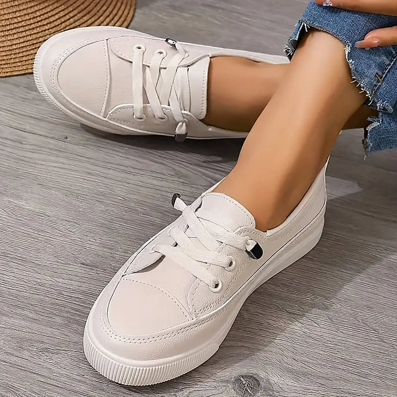 Lace-Up Canvas Sneakers for Women