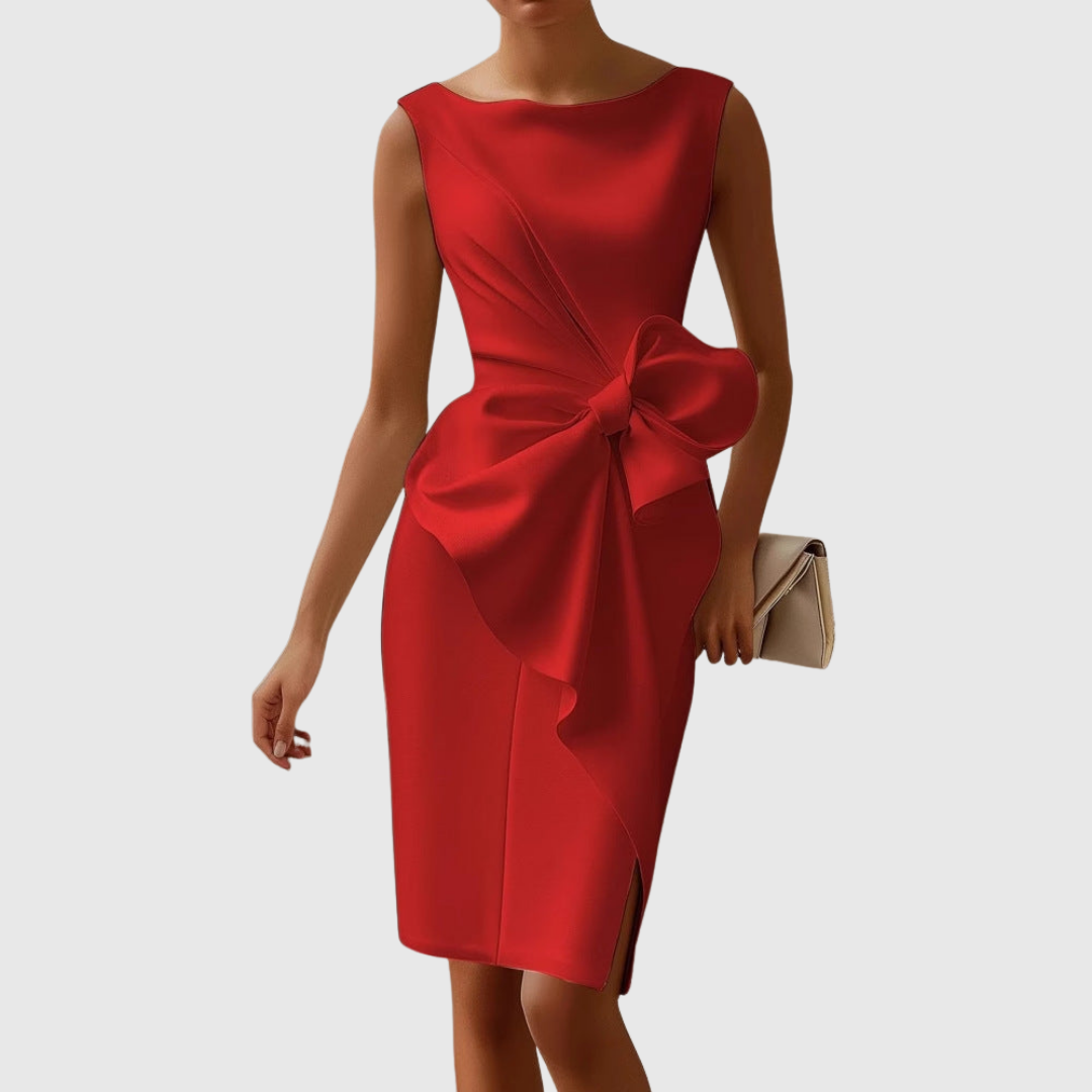Sleeveless Wrap Midi Dress for Women