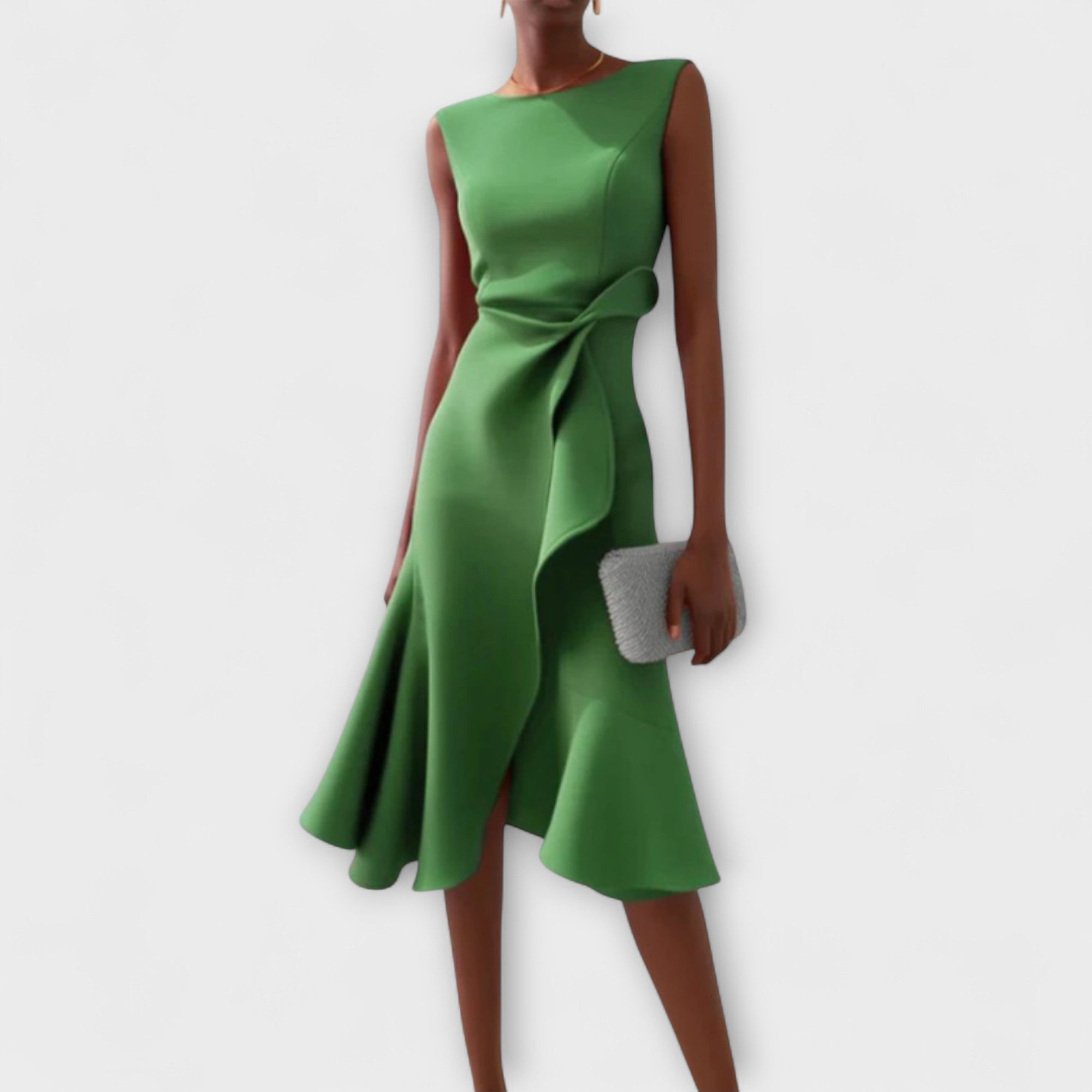 Sleeveless Wrap Midi Dress for Women