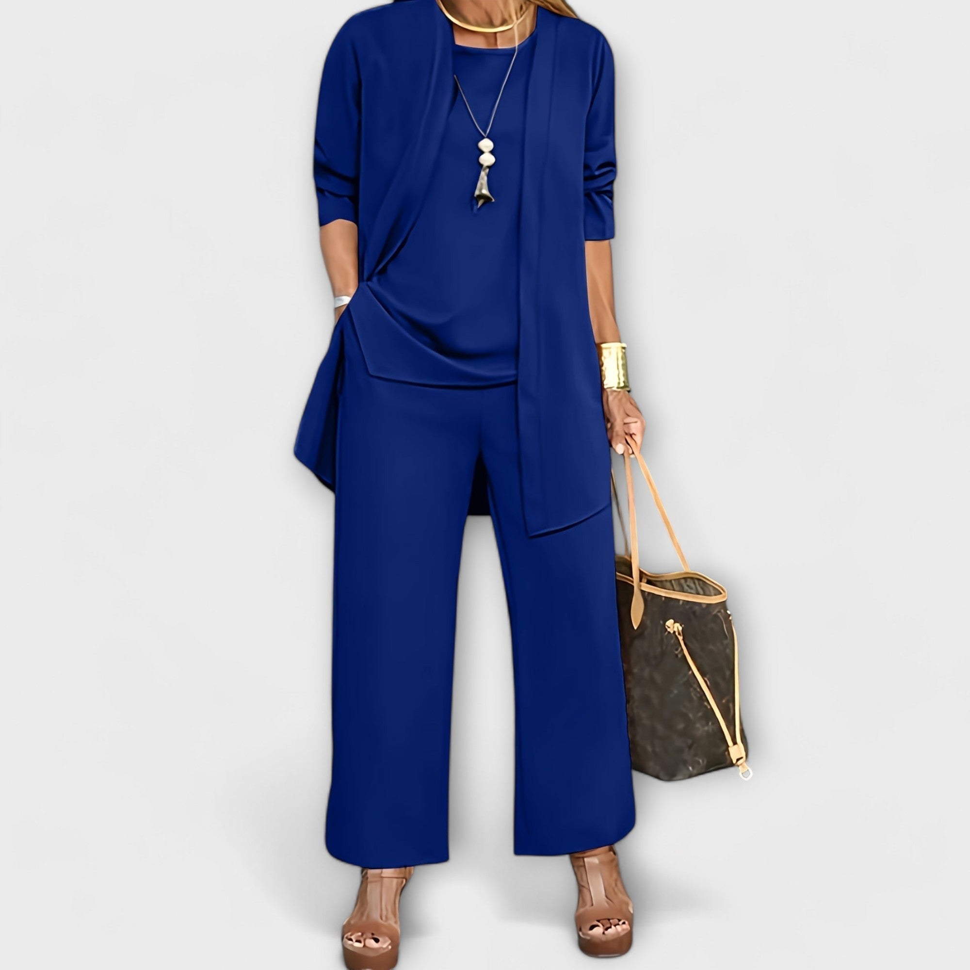Wide Leg Three-Piece Set for Women