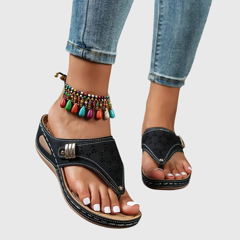 Open Toe Platform Thong Sandals for Women