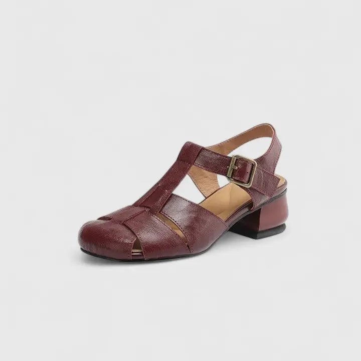 Open Toe Leather Sandals for Women