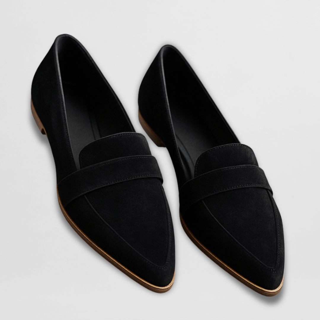 Suede Penny Loafers for Women
