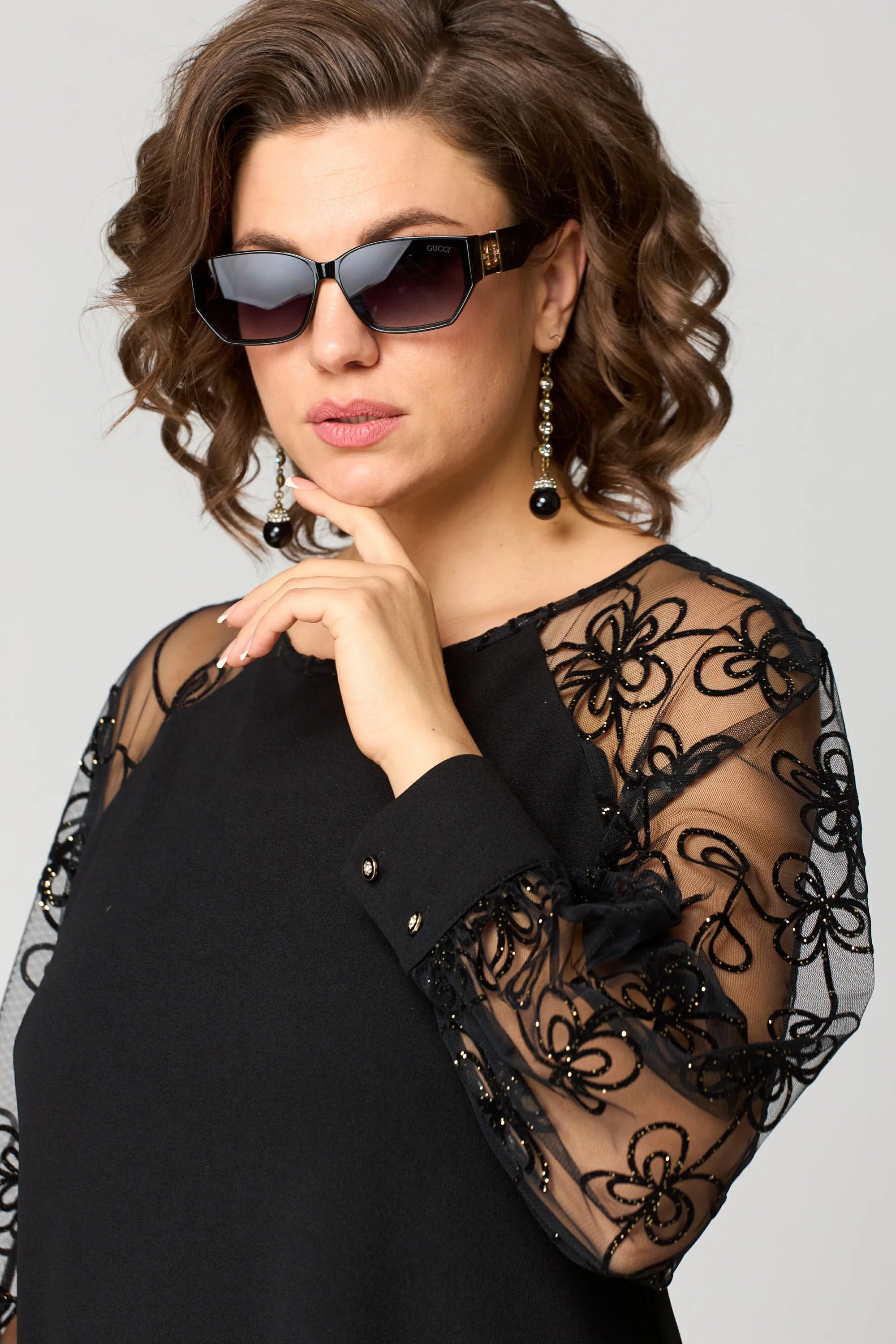 Lace Sleeve A-Line Dress for Women