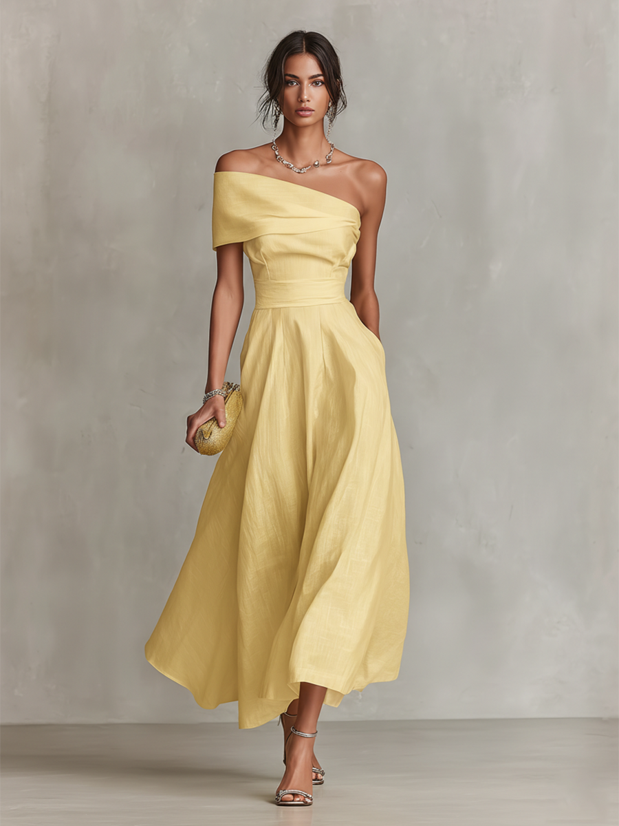 One-Shoulder Maxi Dress for Women
