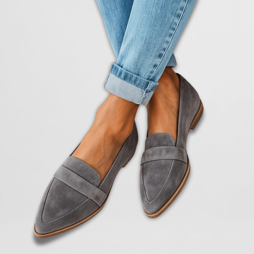 Suede Penny Loafers for Women