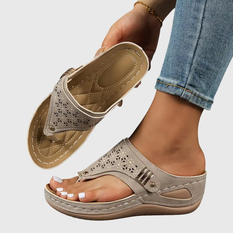Open Toe Platform Thong Sandals for Women