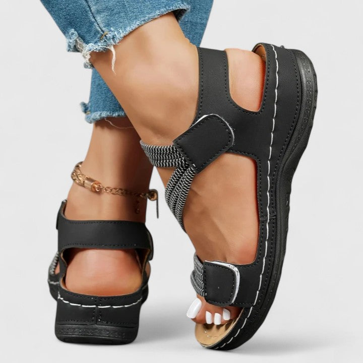 Open Toe Strappy Platform Sandals for Women