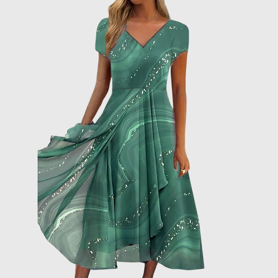 Sequin Flowing Midi Dress for Women