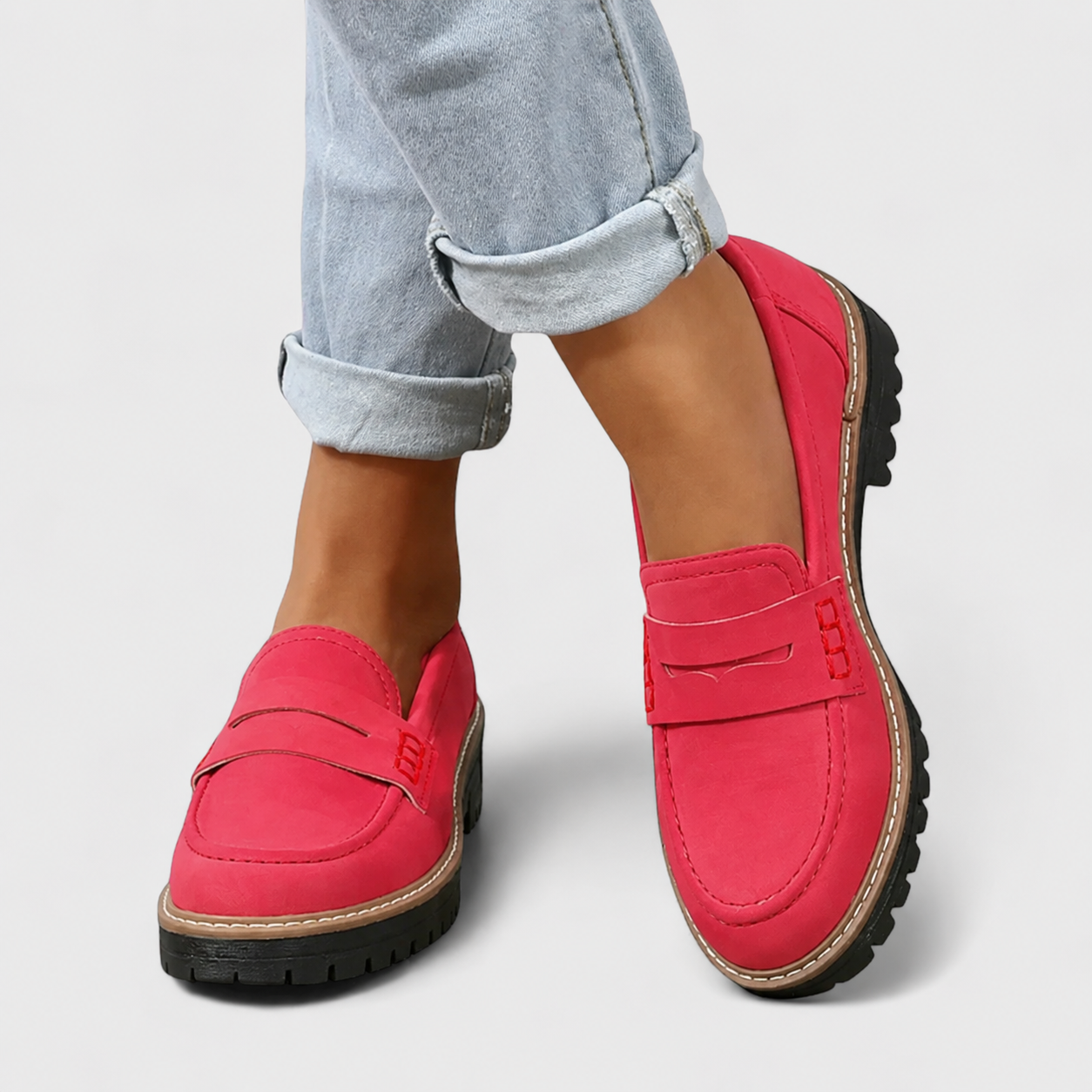 Platform Lug Sole Loafers for Women