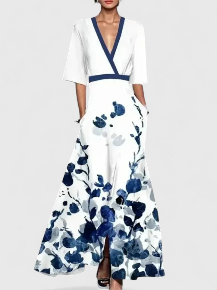 Floral Wrap Maxi Dress for Women