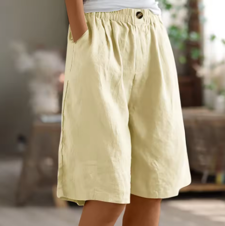 Loose Fit Shorts with Pockets for Women