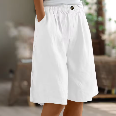 Loose Fit Shorts with Pockets for Women
