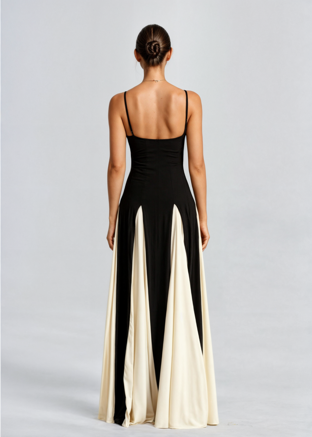 Sleeveless Color-Block Maxi Dress for Women