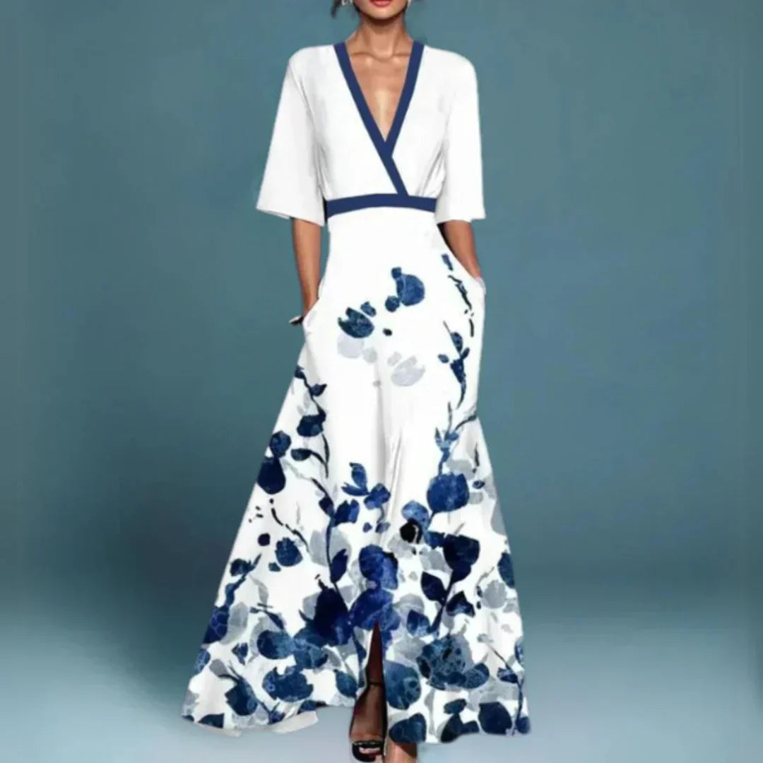 Floral Maxi Wrap Dress for Women