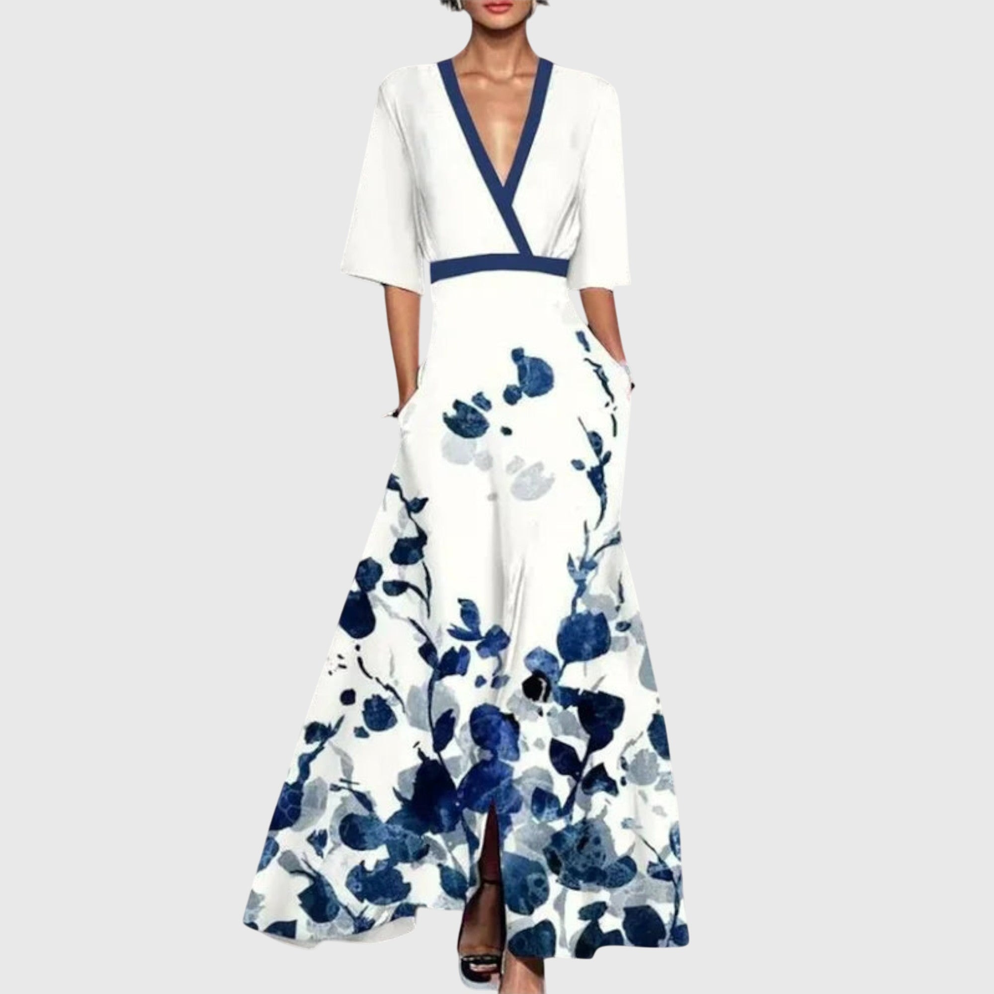 Floral Wrap Maxi Dress for Women