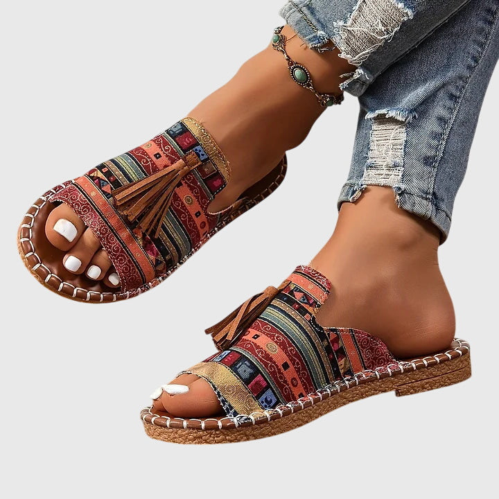 Open Toe Tassel Sandals for Women