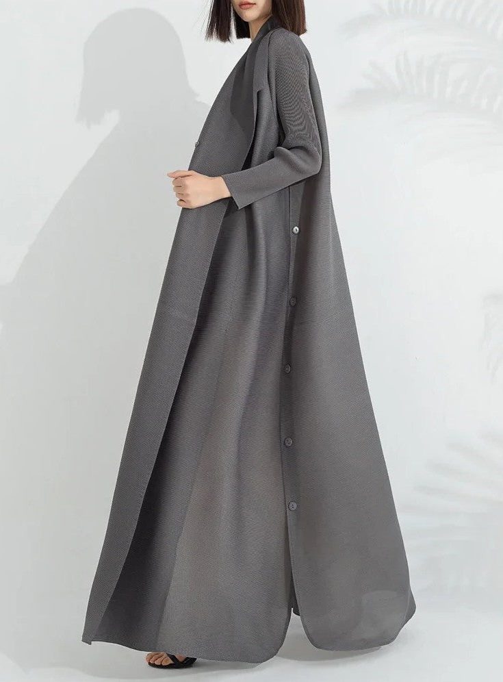 Belted A-Line Maxi Coat for Women - View 3