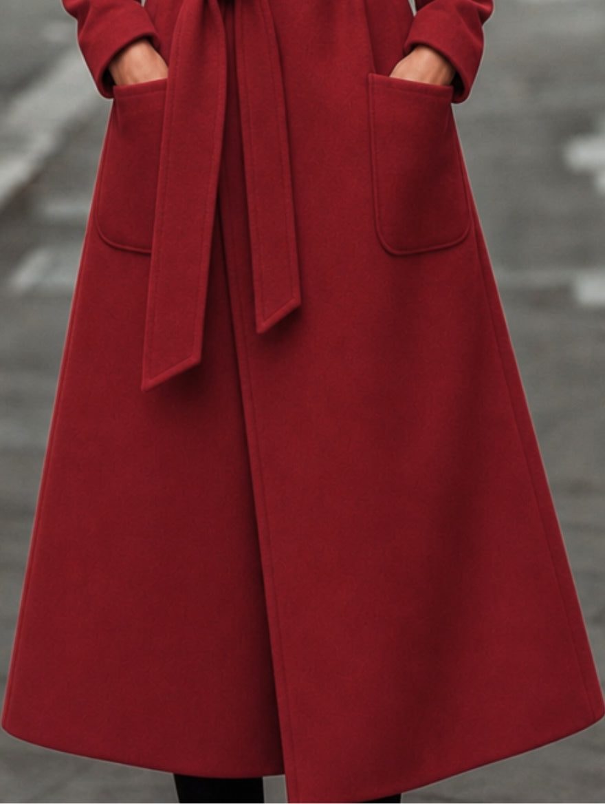 Belted Long Trench Coat for Women - View 5