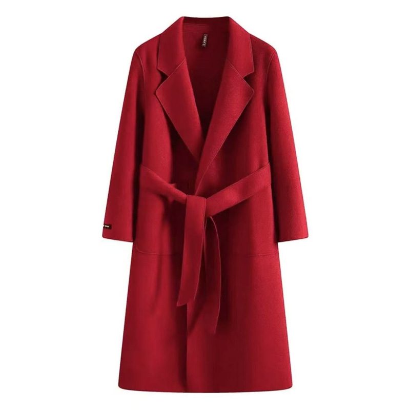 Belted Long Trench Coat for Women - View 6