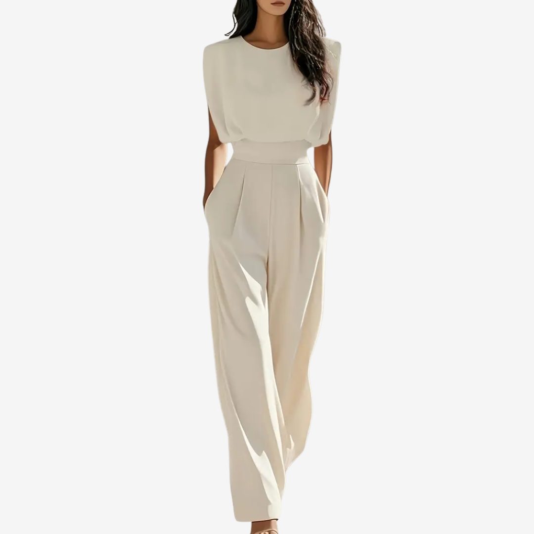 Belted Wide Leg Jumpsuit for Women