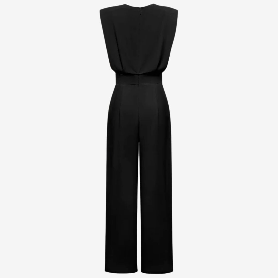 Belted Wide Leg Jumpsuit for Women - View 5