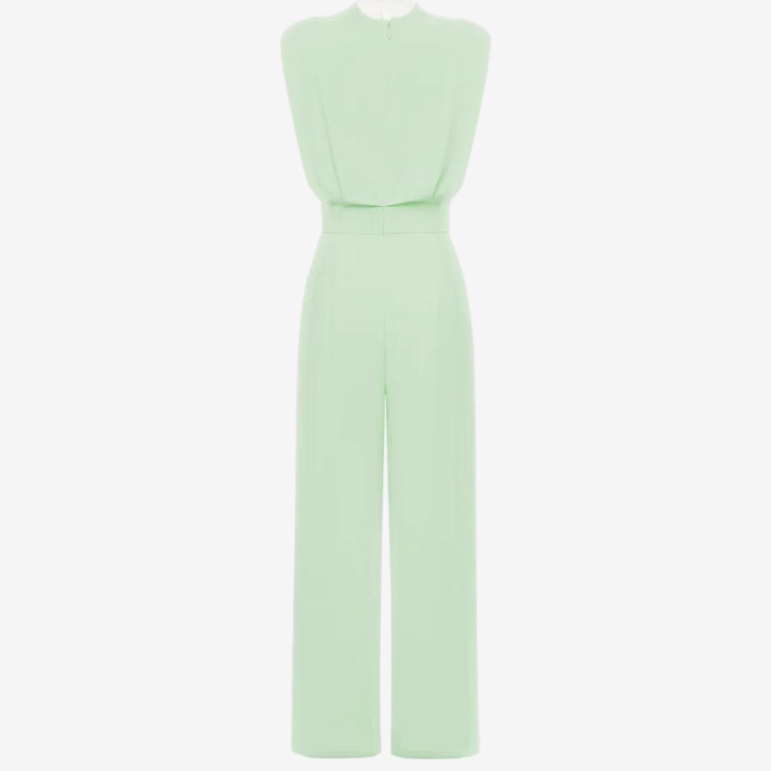 Belted Wide Leg Jumpsuit for Women - View 6