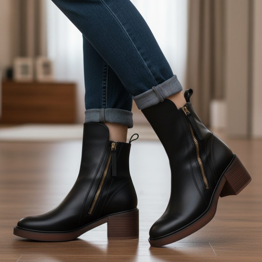 Block Heel Ankle Boots for Women - View 12