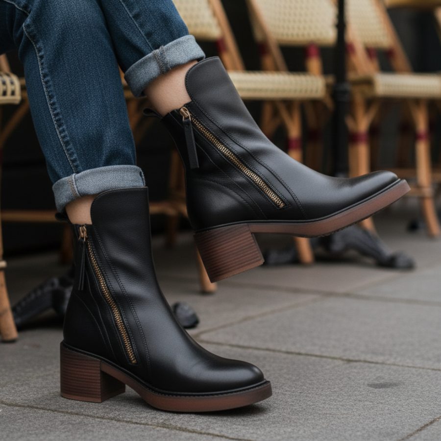 Block Heel Ankle Boots for Women - View 6