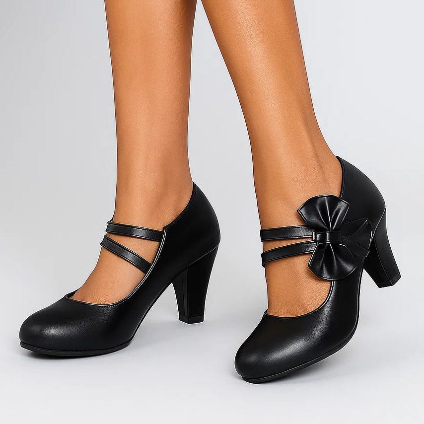 Block Heel Mary Jane Pumps for Women - View 11