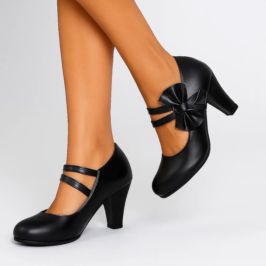 Block Heel Mary Jane Pumps for Women - View 12