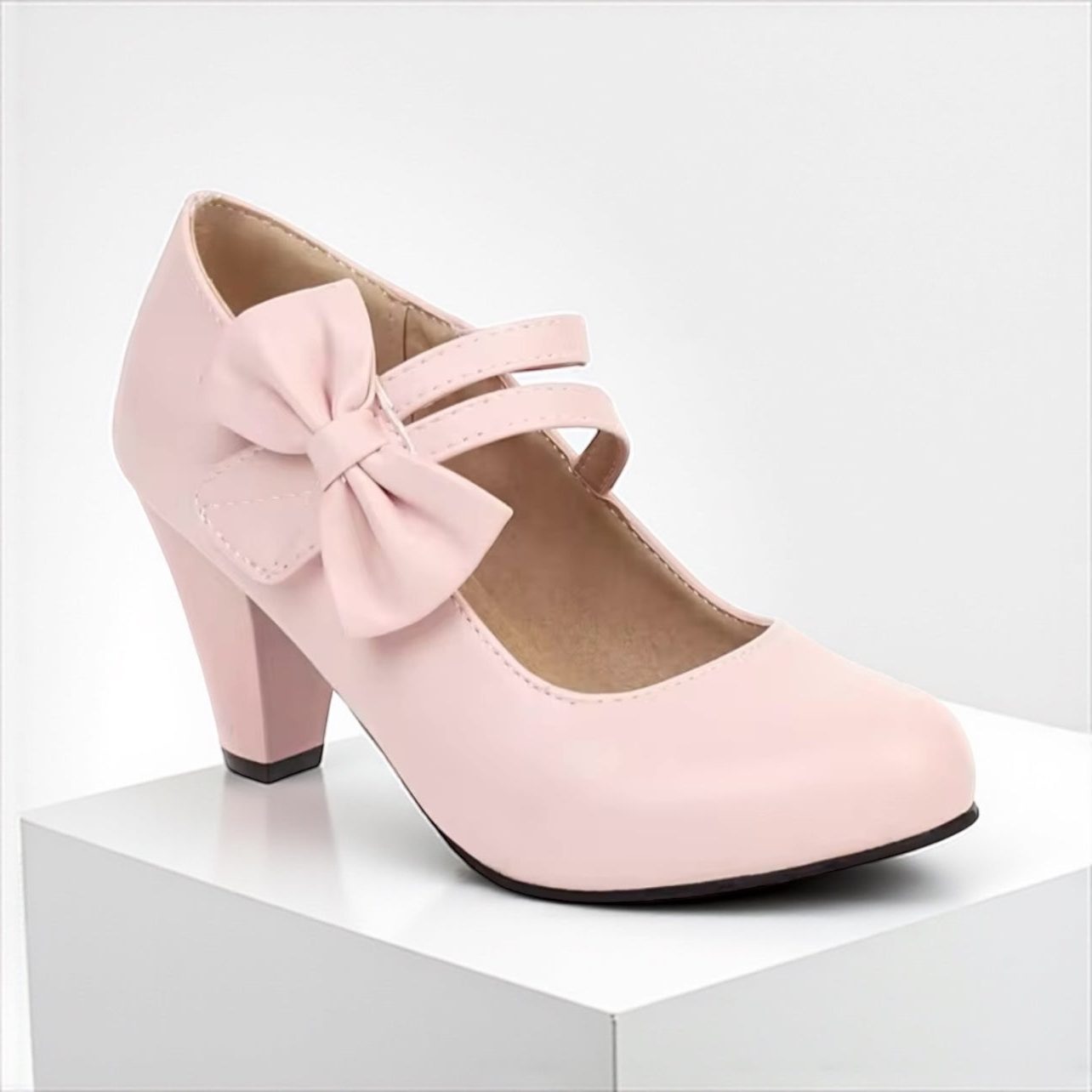 Block Heel Mary Jane Pumps for Women - View 13