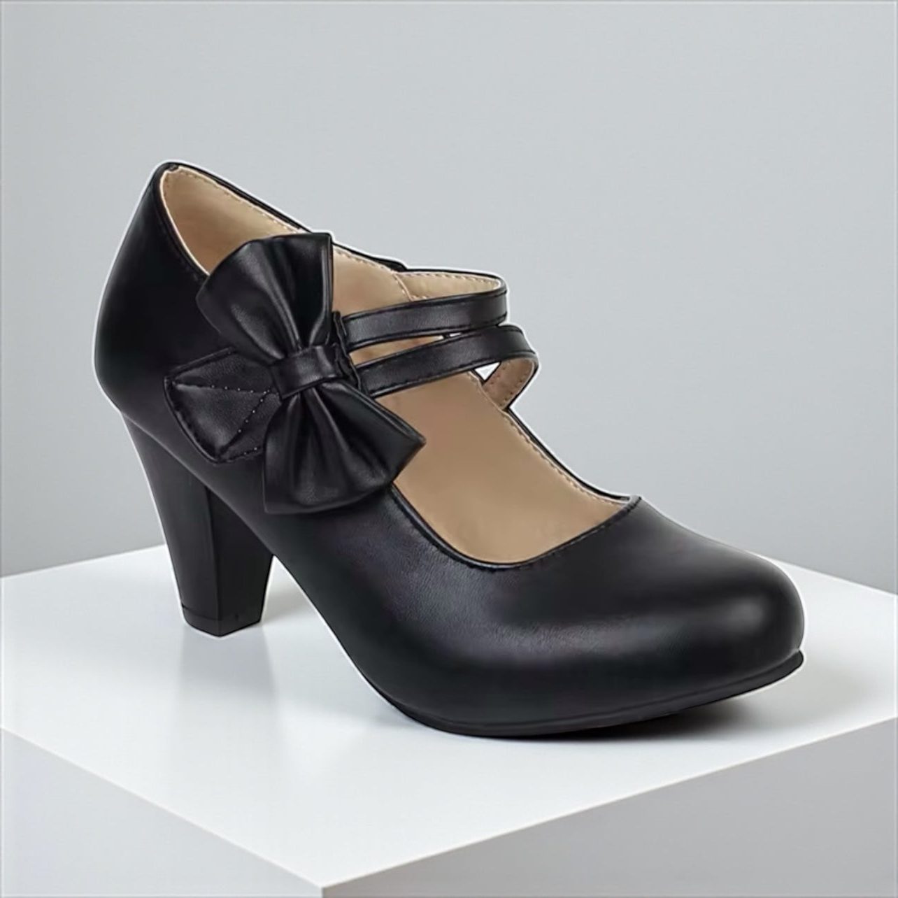 Block Heel Mary Jane Pumps for Women - View 15