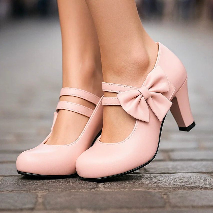 Block Heel Mary Jane Pumps for Women - View 5
