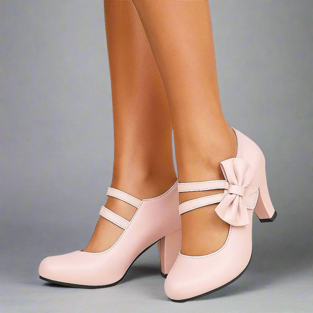 Block Heel Mary Jane Pumps for Women - View 6