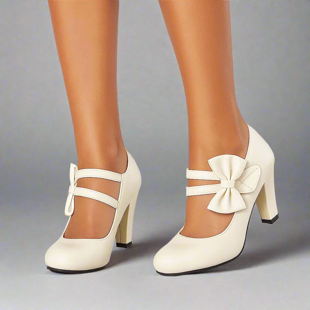 Block Heel Mary Jane Pumps for Women - View 8