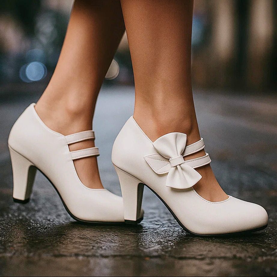 Block Heel Mary Jane Pumps for Women - View 9