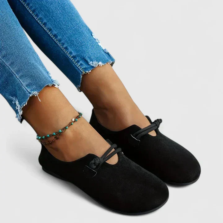 Rope-Trim Closed Toe Loafers for Women