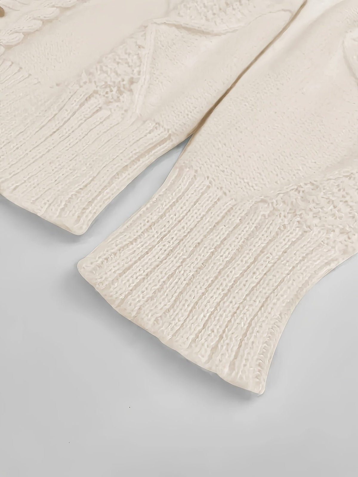 Cable Knit Button Cardigan for Women - View 9