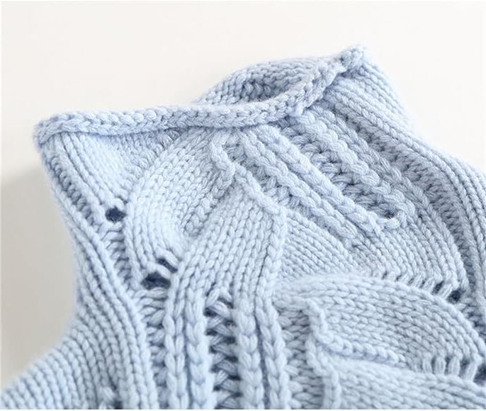 Cable Knit Roll Neck Pullover for Women - View 4