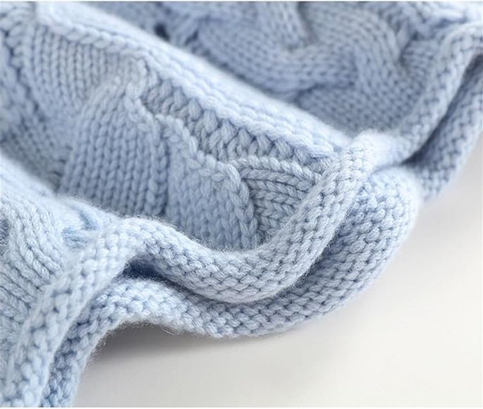 Cable Knit Roll Neck Pullover for Women - View 7