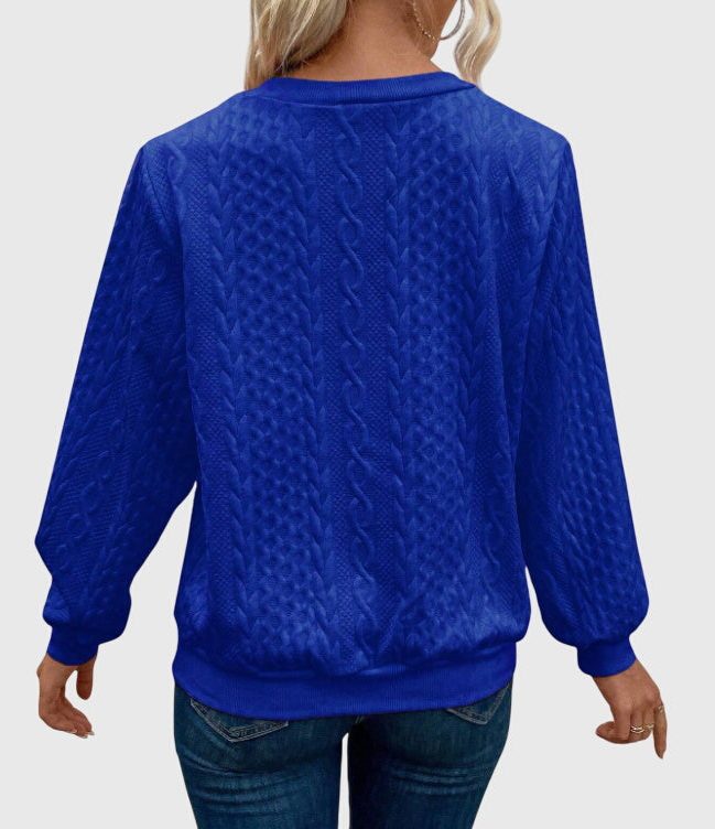 Cable Knit Zip-Up Jumper for Women - View 23